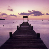 Pier at Dawn  Plage De Santa Giulia  South East Corsica  Corsica  France  Mediterranean  Europe