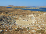The Theatre  Quarter of the Theatre  Archaeological Site  Delos  UNESCO World Heritage Site  Cyclad