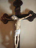 Spanish Crucifix in Sainte-Marie Des Batignolles Church  Paris  France  Europe
