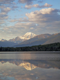 Mount Edith Cavell Reflected in Pyramid Lake  Early Morning  Jasper National Park  UNESCO World Her