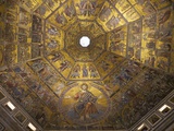 Enthroned Christ  by Coppo Di Marcovaldo  13th Century Mosaics  Cupola Ceiling  Baptistry  Florence