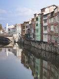 Midieval Houses  Agout River  Quai Des Jacobins  Castres  Midi-Pyrenees Region  France