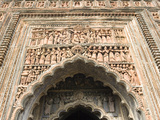 Ornate Terracotta Carvings over Entrance to the Pratapeswar Temple (Pratapeshvara Mandir)  a 19th C