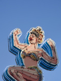 Fremont Street East  Old Casino Signs  Downtown  Las Vegas  Nevada  Usa