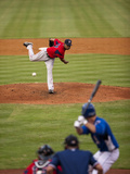 Pawtucket Red Sox and Durham Bulls Batter  Minor League Baseball Game  Durham  North Carolina  Usa