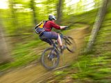 Mountain Biking at Brown County State Park in Indiana  Usa