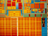 Detail of Integrated Circuit  Intel Museum  Santa Clara  California  Usa