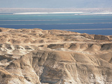 Arid Shoreline and Dead Sea Middle East  Israel