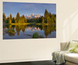 Teton Mountain  Snake River at Scwabacher Landing in Grand Teton National Park  Montana  Usa