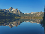 Mt Mcgowan Reflected in Stanley Lake  Sawtooth Mountains  Idaho  Usa