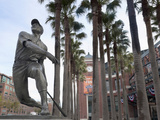 At&T Baseball Park  Statue of Baseball Player Willie Mays Jr  Soma  San Francisco  California  Usa