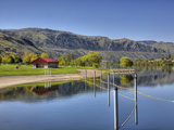 Columbia River Along Highway 97 at Daroga State Park  Chelan County  Washington  Usa