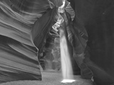 Light Beams Down into Upper Antelope Canyon on the Navajo Reservation Near Page  Arizona  Usa