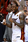 Miami  FL - June 21:  Miami Heat and Oklahoma City Thunder Game Five  LeBron James