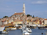 General View with St Euphemia Church  Istrian Peninsula  Rovinj  Croatia