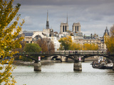Seine River and Ile De La Cite  Paris  France