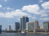 The Jacksonville Landing Area Along the St John's River  Jacksonville  Florida  Usa