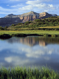 Kings Peak Massif Reflected  High Uintas Wilderness  Utah  Usa