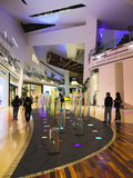 Crystals Luxury Mall Interior with Water Vortex Sculptures  City Center  Las Vegas  Nevada  Usa