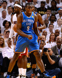 Miami  FL - June 21:  Miami Heat and Oklahoma City Thunder Game Five  Serge Ibaka
