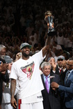 Miami  FL - June 21:  Miami Heat and Oklahoma City Thunder Game Five  LeBron James