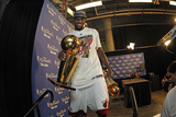 Miami  FL - June 21:  Miami Heat and Oklahoma City Thunder Game Five  LeBron James