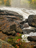 Inlet Mist over Rushing Stream  New York  Usa