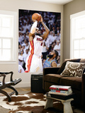 Miami  FL - June 21:  Miami Heat and Oklahoma City Thunder Game Five  LeBron James and James Harden