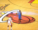 Miami  FL - June 21:  Miami Heat and Oklahoma City Thunder Game Five  Kevin Durant and LeBron James