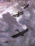 World War I Battle Between French (Model Nieuport 17) and German (Albatros D-Iii) Aircrafts