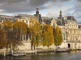 Musee Du Louvre Building in Autumn  Paris  France