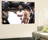 Miami  FL - June 21:  Miami Heat and Oklahoma City Thunder Game Five  LeBron James
