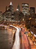 View of Parkway  East River with Lower Manhattan Skyline in Distance  Brooklyn  New York  Usa