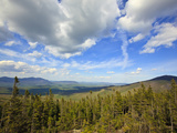 View of Sugarloaf Mountain from the Appalachian Trail on Crocker Mountain in Stratton  Maine  Usa
