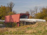 Roseman Covered Bridge Spans Middle River  Built in 1883  Madison County  Iowa  Usa