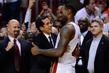 Miami  FL - June 21:  Miami Heat and Oklahoma City Thunder Game Five  LeBron James
