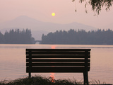 Bench by West Lake  Hangzhou  Zhejiang  China