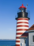 West Quoddy Head Light at Quoddy Head State Park in Lubec  Maine  Easternmost Point of Usa