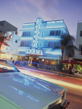 Colony Hotel and Classic Car  South Beach  Art Deco Architecture  Miami  Florida  Usa
