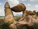 Balanced Rock in Grapevine Hills  Big Bend National Park  Brewster  Texas  Usa