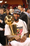 Miami  FL - June 21:  Miami Heat and Oklahoma City Thunder Game Five  LeBron James