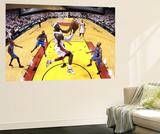 Miami  FL - June 21:  Miami Heat and Oklahoma City Thunder Game Five  LeBron James and Derek Fisher