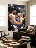 Miami  FL - June 21:  Miami Heat and Oklahoma City Thunder Game Five  Derek Fisher and LeBron James