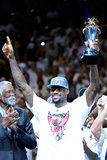 Miami  FL - June 21:  Miami Heat and Oklahoma City Thunder Game Five  LeBron James