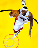 Miami  FL - June 21:  Miami Heat and Oklahoma City Thunder Game Five  LeBron James
