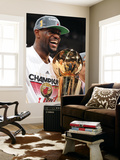 Miami  FL - June 21:  Miami Heat and Oklahoma City Thunder Game Five  LeBron James