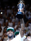 Miami  FL - June 21:  Miami Heat and Oklahoma City Thunder Game Five  LeBron James