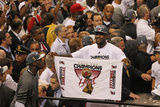 Miami  FL - June 21:  Miami Heat and Oklahoma City Thunder Game Five  LeBron James