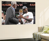 Miami  FL - June 21:  Former NBA Hall of Famer Bill Russell presents the Bill Russell NBA Finals MV