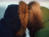 Inuit Eskimos Indulge in a Traditional Nose Touching Kiss